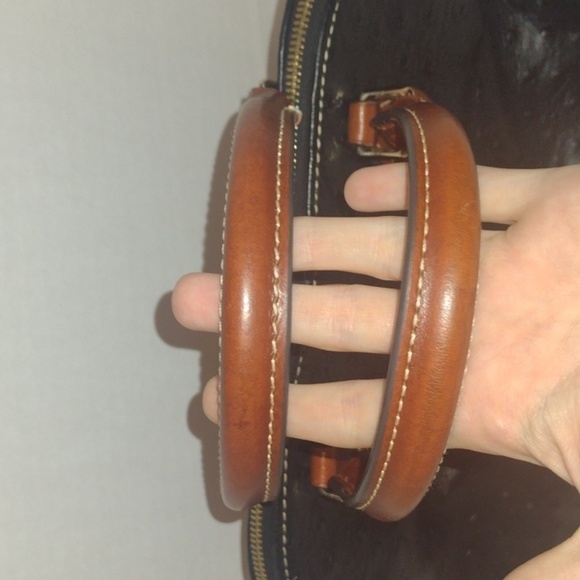 Dooney & Bourke Black Ostrich Zip Zip Satchel - Picture 15 of 16